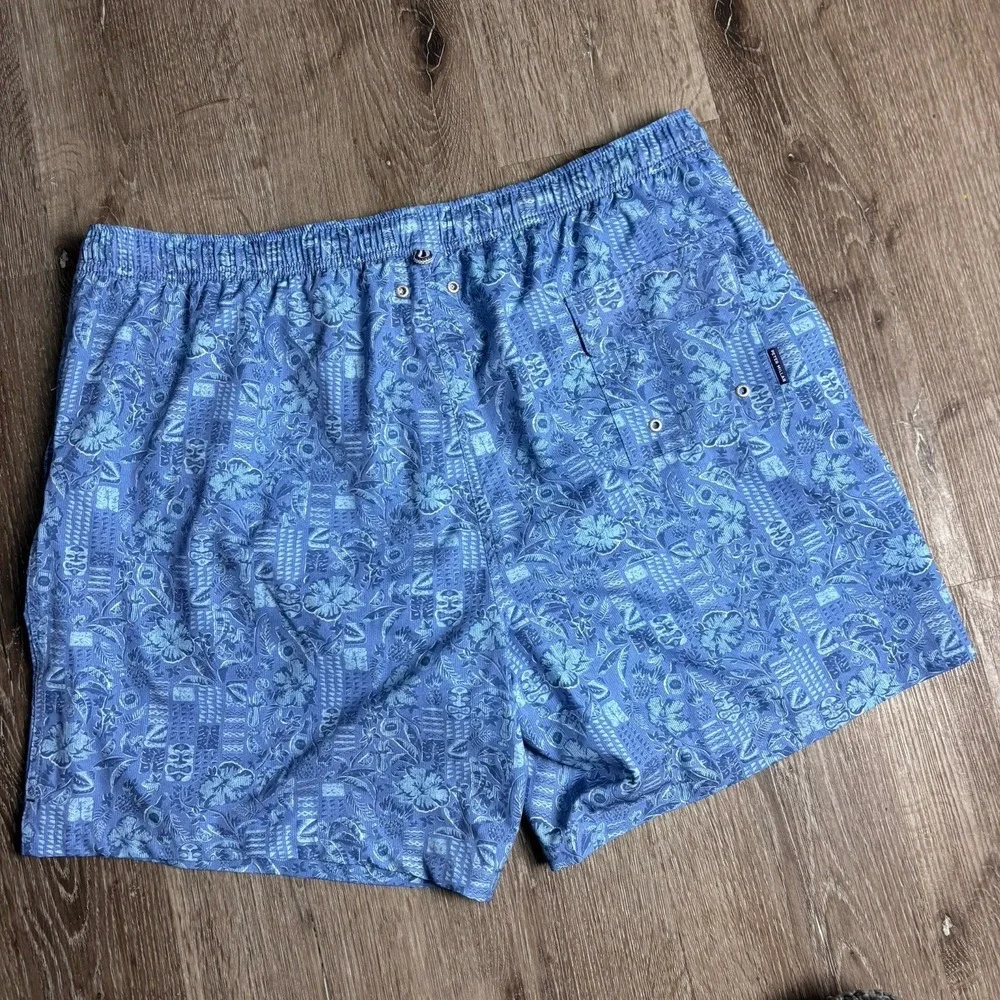 Peter Millar Men's XXL Stellar Blue Mai Tai Tropical Print 7